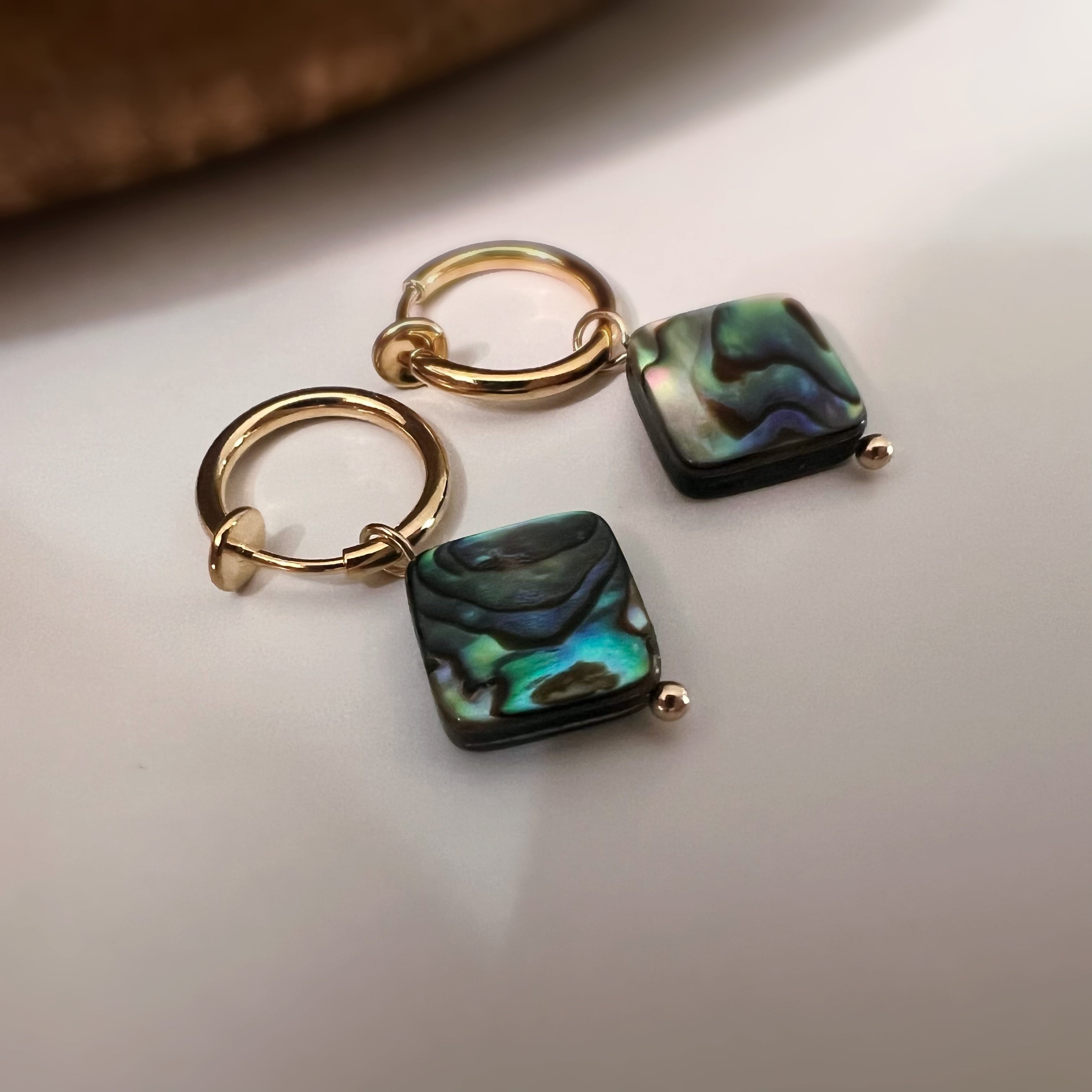 Anneaux & perle d’ormeau