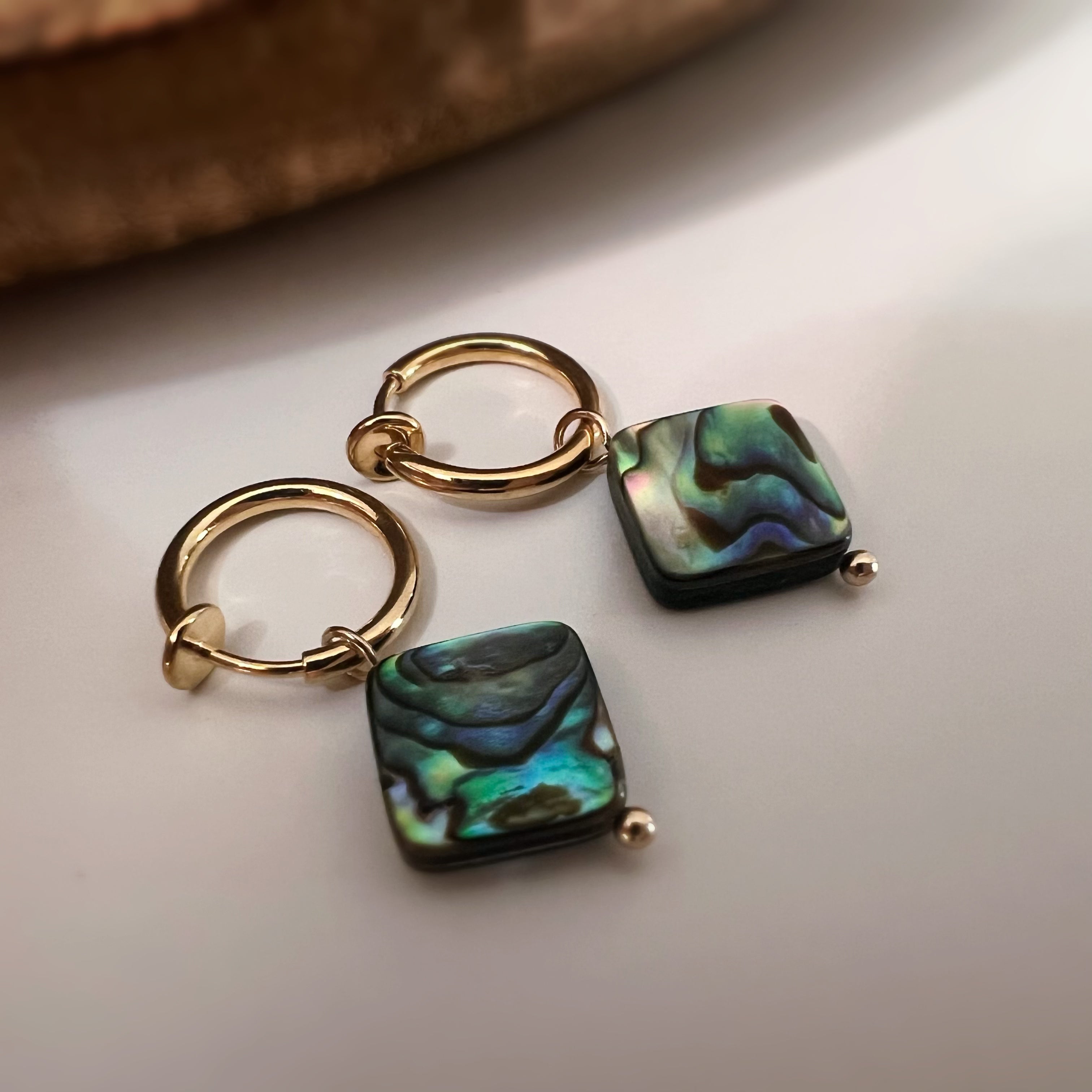 Anneaux & perle d’ormeau