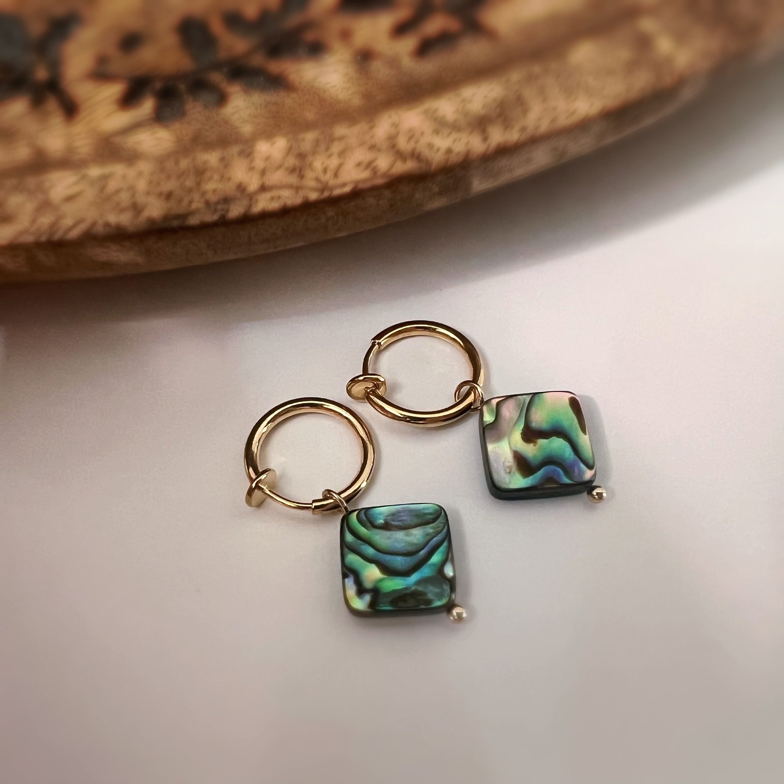 Anneaux & perle d’ormeau
