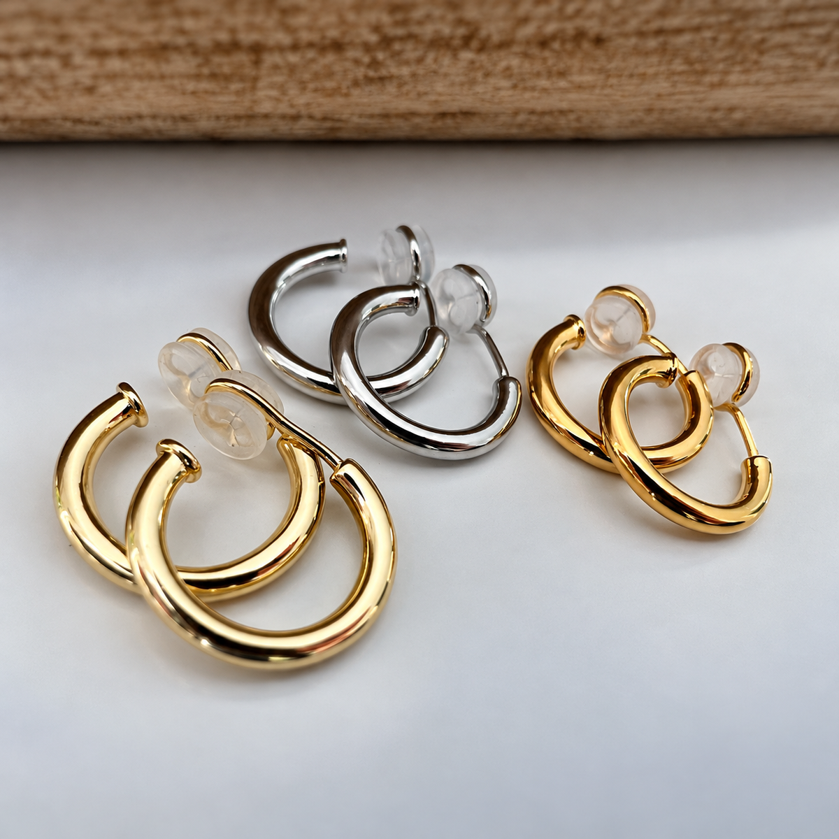 Cercle - Boucles d'oreilles clips U