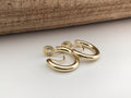 SANS DOULEUR ! Boucles d'oreilles CLIPS U spirale Cercle couleur Or / Argent. Clips d'oreilles confortable Boucles Délicates
