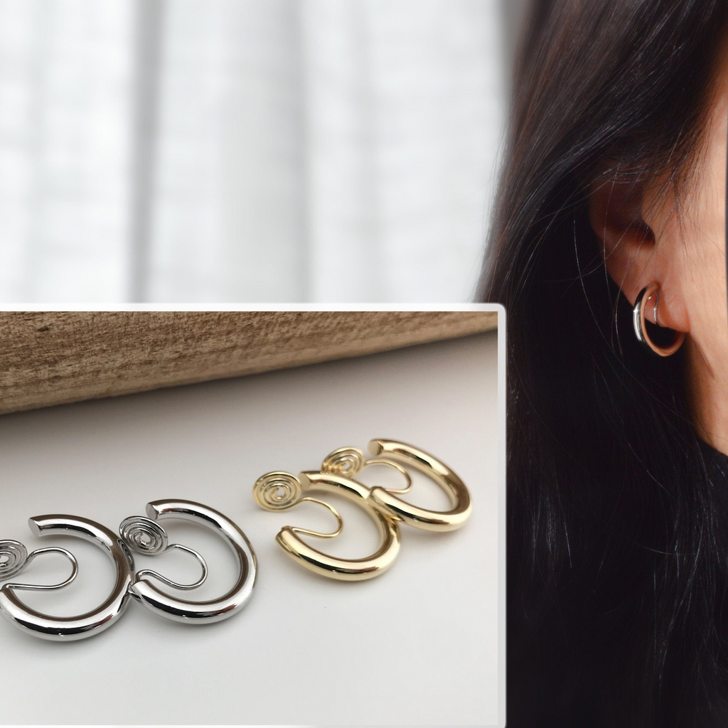 Cercle simple - Boucles d'oreilles Clips U