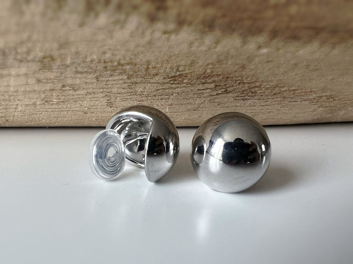 SANS DOULEUR ! Boucles d'oreilles CLIPS U spirale Grande boucle couleur Argent. Clips d'oreilles confortable Boucles Délicates
