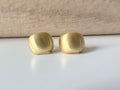 Boucles d'oreilles Clips INVISIBLES rectangle couleur Or / Argent. Clips d'oreilles Confortables Prêt à offrir