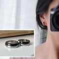 Rock CLIPS CLAMP earrings rings Silver Gold/Silver Black/Silver Blue Non-pierced ears. Daily Jewelry Men Women