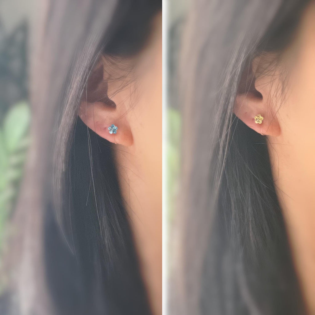 Sweet Mini Fleur Cristaux PureCrystal Boucles d’oreilles clip légères et confortables, idéales pour illuminer vos tenues sans perçage.