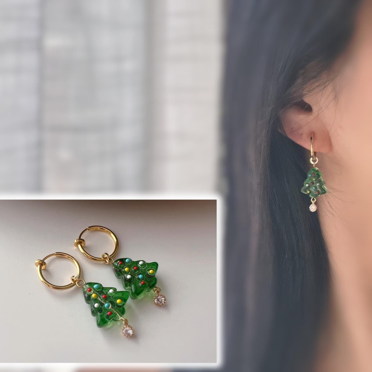 Anneaux Triangles Clips d’oreilles unisex