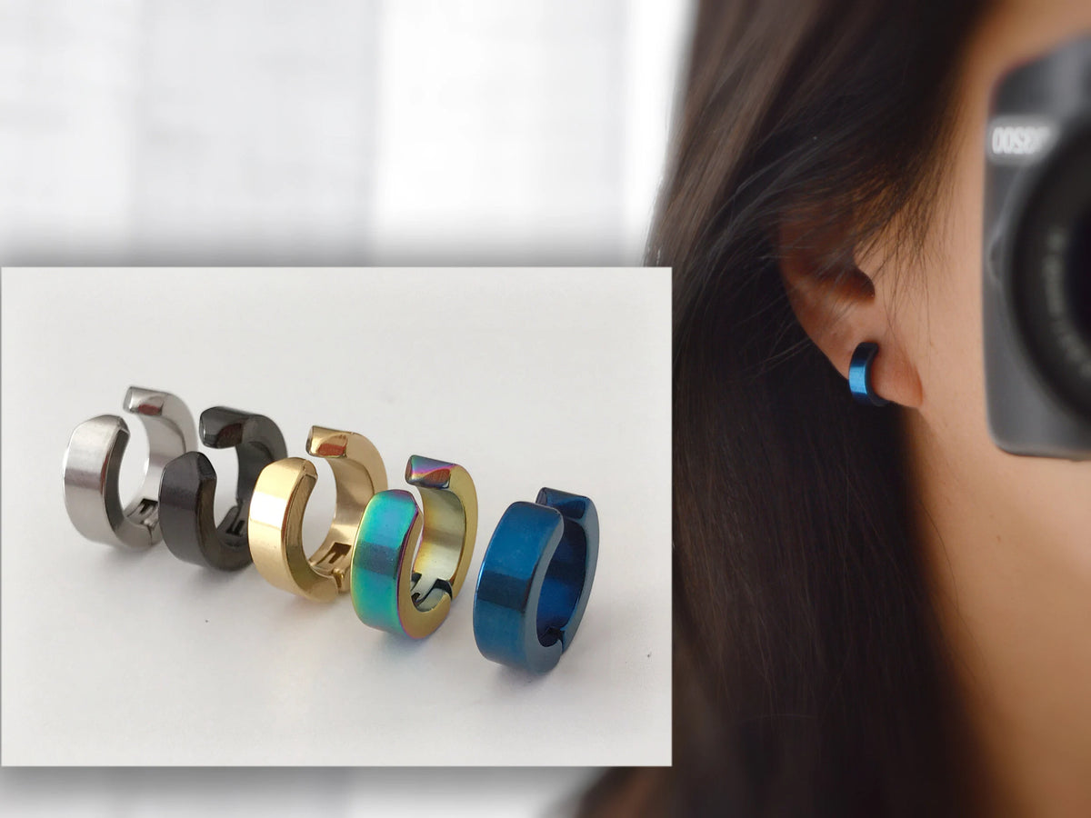 Rock Anneaux - Boucles d'oreilles Clip Unisex