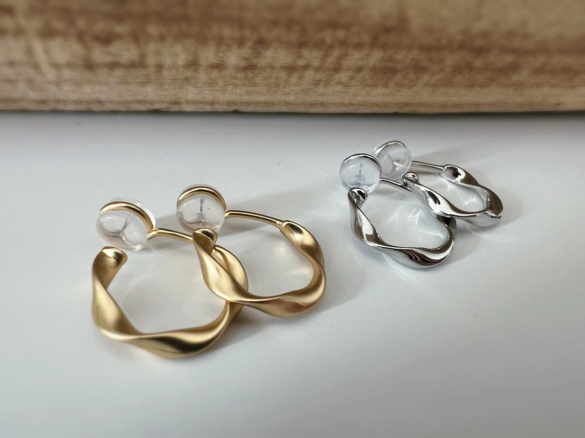 Cercle Torsadé 20mm - Boucles d'oreilles clips U
