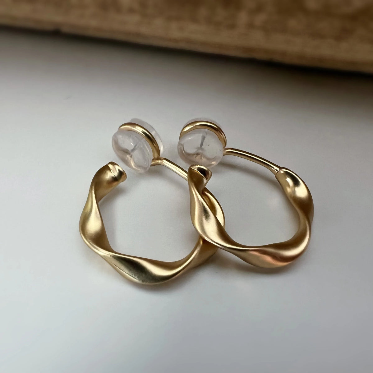 Cercle Torsadé 20mm - Boucles d'oreilles clips U