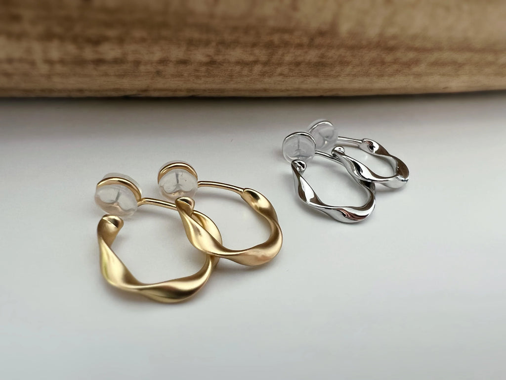 Cercle Torsadé 20mm - Boucles d'oreilles clips U