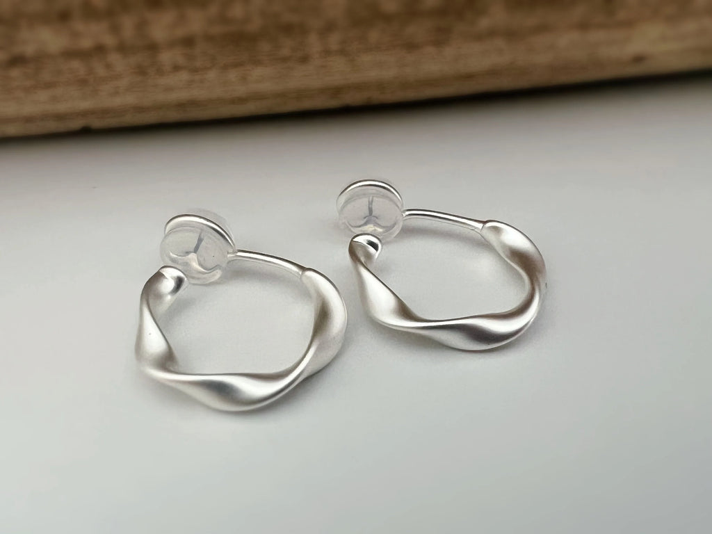 Cercle Torsadé 20mm - Boucles d'oreilles clips U